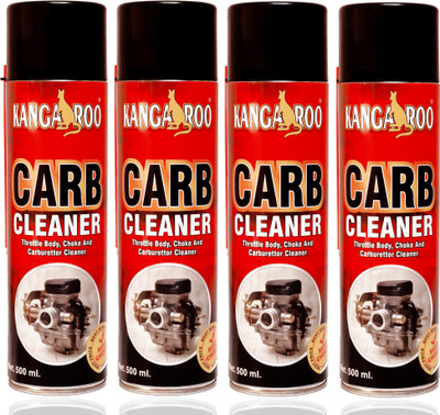 KANGAROO Choke Carb Carburettor Throttle Body Cleaner Spray 500 ML Each Engine Cleaner(2000 ml)
