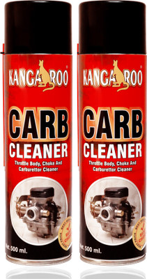 KANGAROO Choke Carburettor Throttle Body Cleaner Spray 500 ML Each Engine Cleaner(1000 ml)