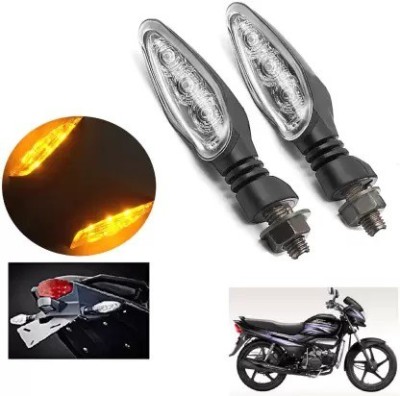 QZ DEVICE Front, Rear LED Indicator Light for Hero, Honda, Bajaj, Royal Enfield, Suzuki, TVS, Yamaha Universal For Bike(Yellow)