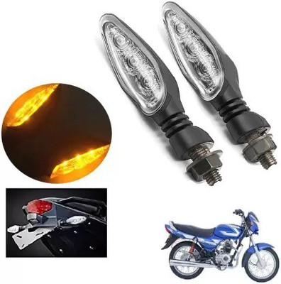 QZ DEVICE Front, Rear LED Indicator Light for Hero, Honda, Bajaj, Royal Enfield, Suzuki, TVS, Yamaha Universal For Bike(Yellow)
