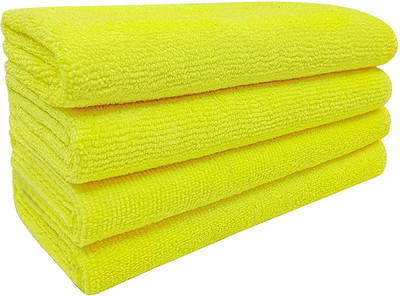 Xy Decor Microfiber Vehicle Washing  Cloth(Pack Of 4, 320 GSM)