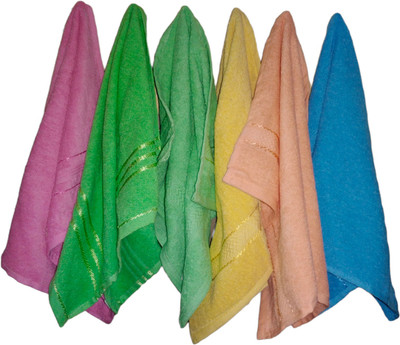 PITRADEV Towels combo pack of 6 (16X24 Inch) Multicolor Cloth Napkins(6 Sheets)