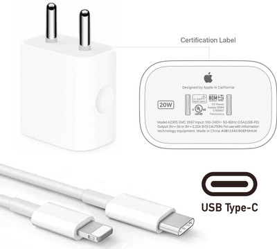 NeroEdge 12 W 3 A Wall Charger for Mobile with Detachable Cable(White B, Cable Included)