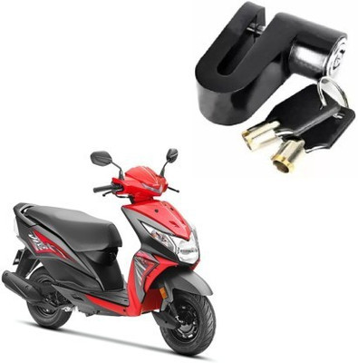 Giinix Heavy Steel Disc Break Security Lock Disc Lock For Honda DIO Disc Lock(Black)