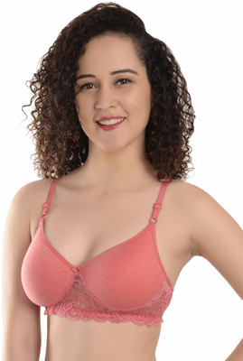 SSoShHub Women Full Coverage Heavily Padded Bra(Pink)