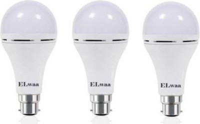ELWAA 9 W Basic Standard B22 Inverter Bulb(White, Pack of 3)