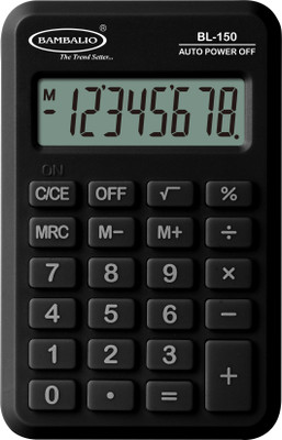 BAMBALIO BL-150 Electronic Calculator Black Colour 3 Years Warranty Basic  Calculator(8 Digit)