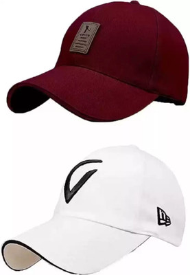 IF LANE Solid Sports/Regular Cap Cap(Pack of 2)
