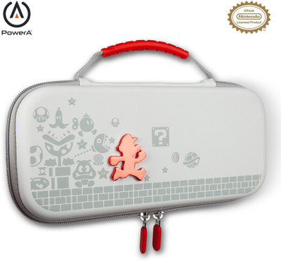 PowerA Pouch for Nintendo Switch, Nintendo Switch Lite, Nintendo Switch OLED(White, Dual Protection, Pack of: 1)