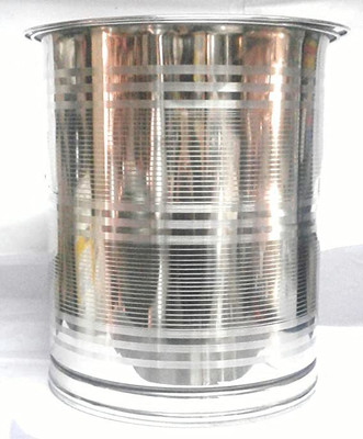Super HK Steel Grocery Container  - 9 L(Silver)