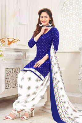 SIMPLYETHNIC Crepe Printed Salwar Suit Material