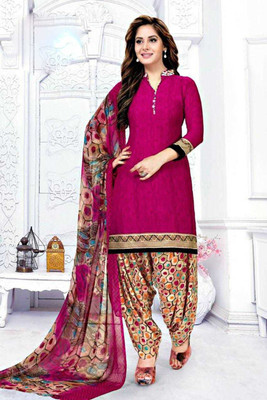 SIMPLYETHNIC Crepe Printed Salwar Suit Material