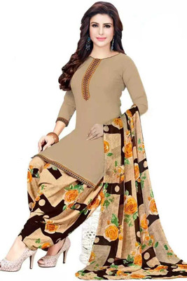 SIMPLYETHNIC Crepe Printed Salwar Suit Material