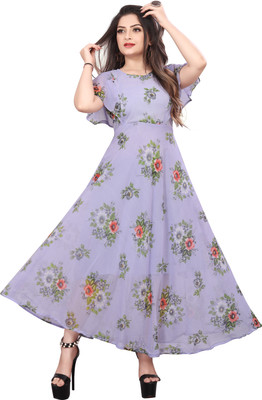 Zanies Flared/A-line Gown(Multicolor)