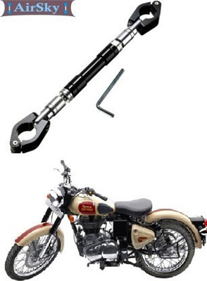 AutoGnix Adjustable Motorcycle Handlebar Cross Bar For Universal Bike model 2016 Handle Bar(Black)