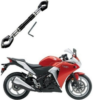 AutoGnix Adjustable Motorcycle Handlebar Cross Bar For CBR 150R, CBR 250R Handle Bar(Black)