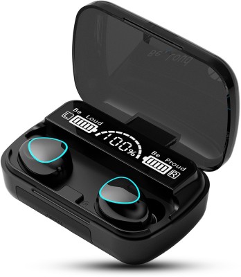 WRADER Latest Edition M10 TWS Wireless Earphones Touch Control Dual LED Charge Display Bluetooth(Black, True Wireless)