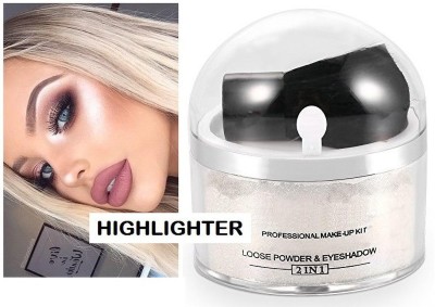 THTC Silver Shimmer Powder Face Shiner  Highlighter(Silver)