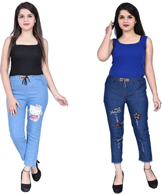 GlamSmart Slim Women Blue Jeans(Pack of 2)