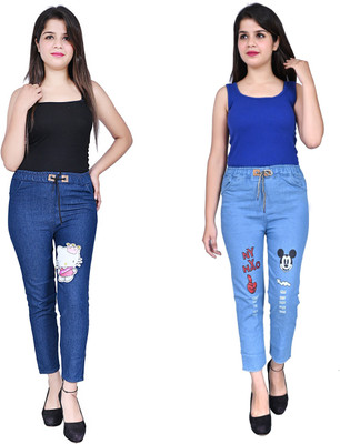 GlamSmart Slim Women Blue Jeans(Pack of 2)