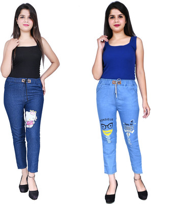 GlamSmart Slim Women Blue Jeans(Pack of 2)