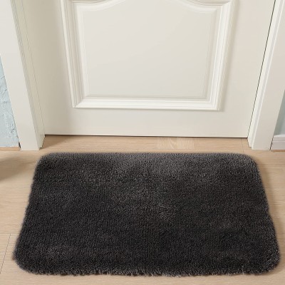 MODERN FAB Microfiber Bathroom Mat(Dark Grey, Medium)