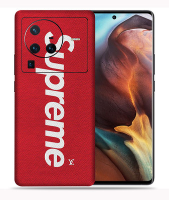 SkinoMania Vivo X80 Pro-5G Mobile Skin(Multicolor Supreme-Logo)