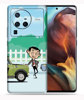 SkinoMania Vivo X80 Pro-5G Mobile Skin(Multicolor Mr-Bean-Car)