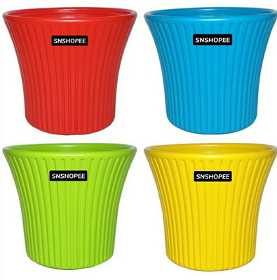 SNSHOPEE Plant Container Set(Pack of 4, Plastic)