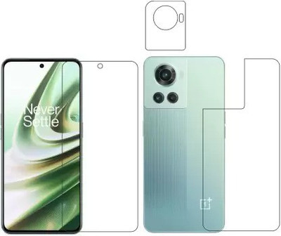 S9HUB Front and Back Tempered Glass for OnePlus 10R 5G(Pack of 3)
