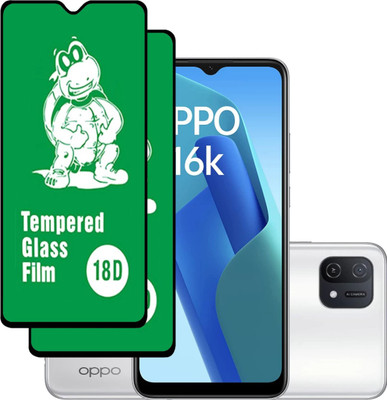 CVWOAKS Edge To Edge Tempered Glass for OPPO A16K(Pack of 1)