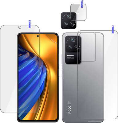 PONDRIK Front and Back Screen Guard for POCO F4 5G(Pack of 3)