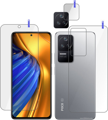 PONDRIK Front and Back Screen Guard for POCO F4 5G(Pack of 3)
