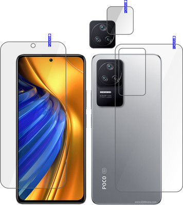 PONDRIK Front and Back Screen Guard for POCO F4 5G(Pack of 3)