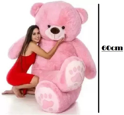 NONUJI stuff toy 2 feet pink teddy bear soft - 60 cm (Pink) - 90 cm(pink)