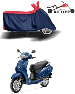 KEDIT Waterproof Two Wheeler Cover for Honda(Activa 6G, Red, Blue)