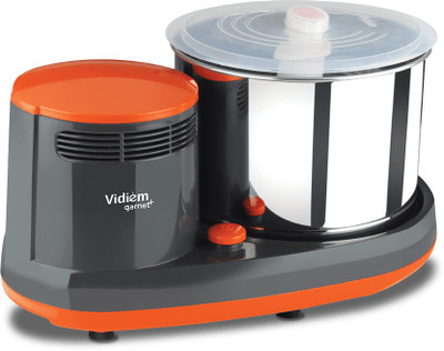 Vidiem 202201 Wet Grinder(Grey With Orange)