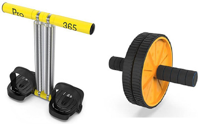 PRO365 AB Wheel for Men & Women With Tummy Trimmer for Belly Fat Combo Home Ab Exerciser(Multicolor)