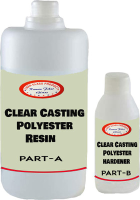 Raman fiber glass Clear casting polyester resin | compatible epoxy resin | 500gm
