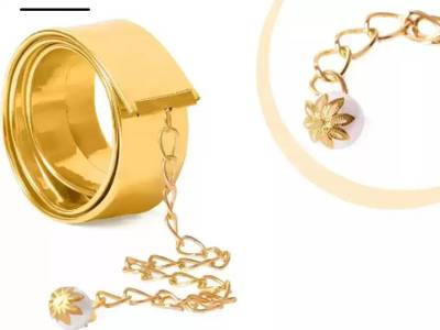 Tity Women Casual, Evening, Formal, Party Gold Synthetic Belt