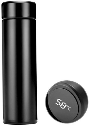 Debstar 500 ml Steel Bottle(Pack of 1, Black)