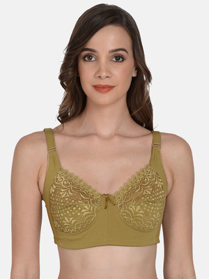 mod & Shy Women Minimizer Non Padded Bra(Green)