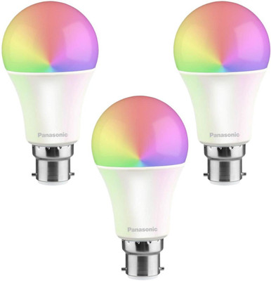 Panasonic 7 W Basic Standard B22 LED Bulb(Multicolor, Pack of 3)
