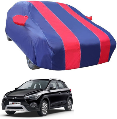 MOCKHE Car Cover For Hyundai i20 Active (With Mirror Pockets)(Red)