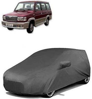 Anlopeproducts Car Cover For Toyota Qualis GS C1 (With Mirror Pockets)(Grey)