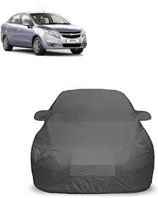 Anlopeproducts Car Cover For Chevrolet Sail Hatchback 1.2 LS (With Mirror Pockets)(Grey)