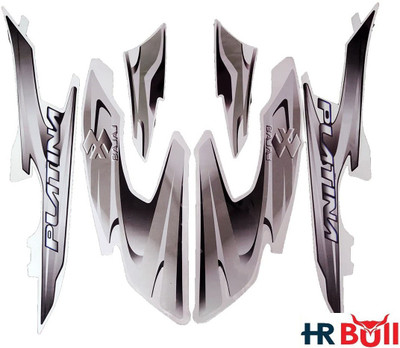 HRBull Sticker & Decal for Scooter(Multicolor, Silver)