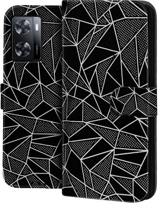 Knotyy Flip Cover for Oppo A57(Black, Dual Protection, Pack of: 1)