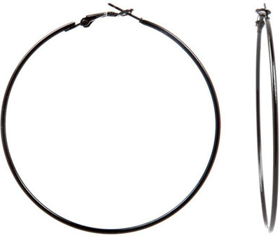 Tsquare Back in Black Big Size Alloy Hoop Earring