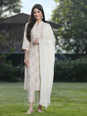 Juniper Women Kurta Pant Dupatta Set